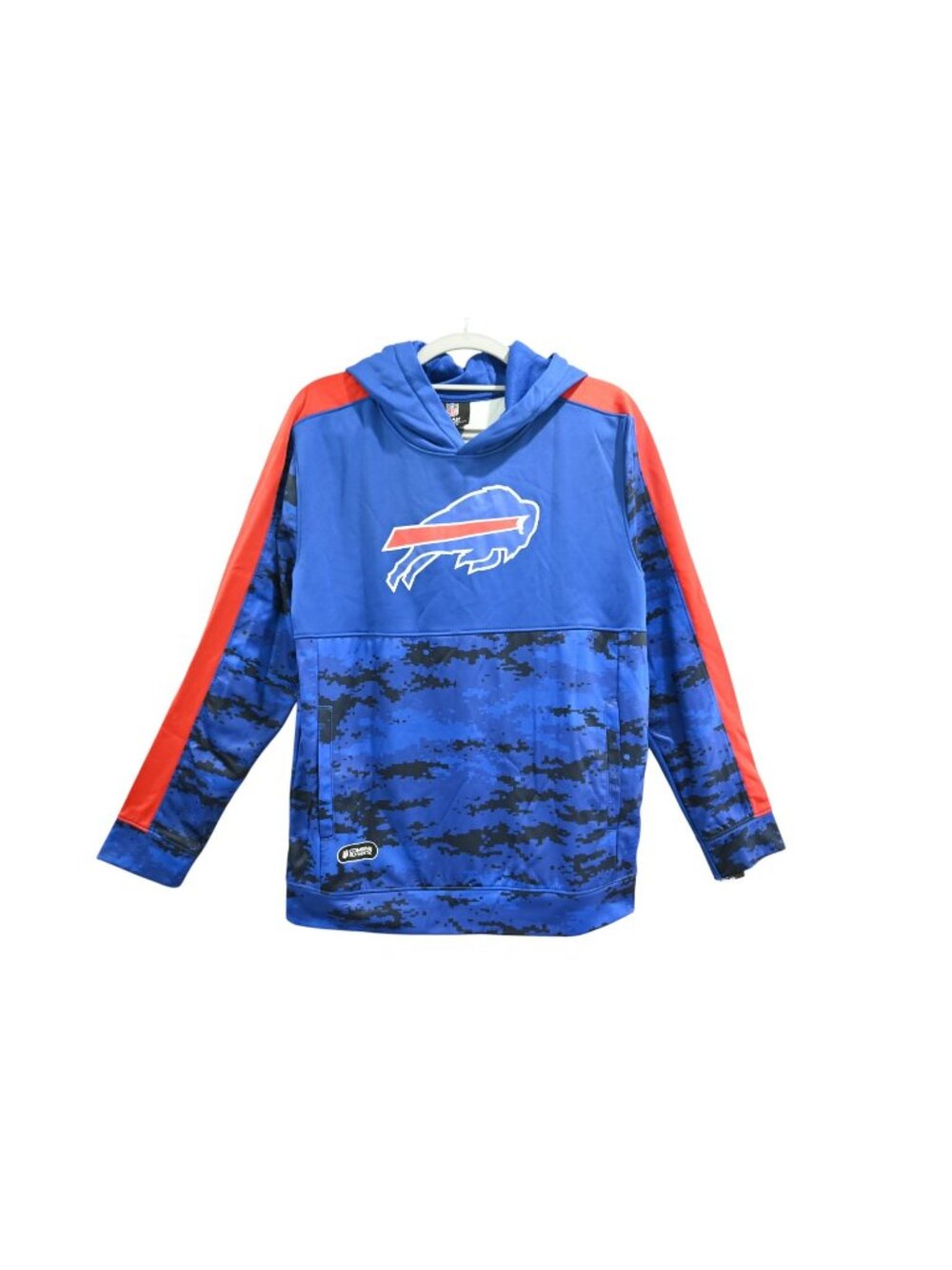 NWT NFL Team Apparel Buffalo Bills Football Hoodie Sz Youth L 14-16 Blue Red